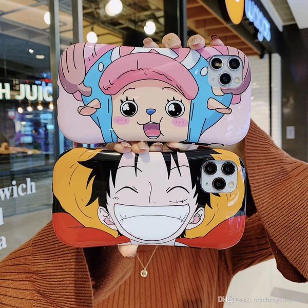 

a) one piece luffy avatar design mobile phone case + iphone 7 8 plus x xr xs 11pro max perfect protection mobile phone