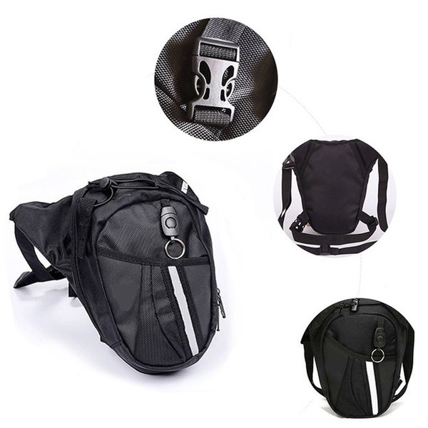 

men waterproof oxford waist bag motorcycle riding cycling leg bags travel hip fanny pack phone pouch purse thigh belt bum bag