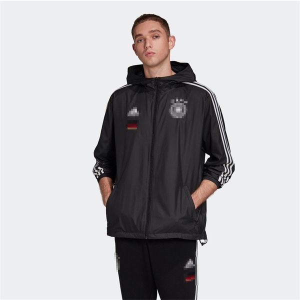 

mens designer sports brand team jackets club windbreaker spring coats pattern print zipper hoodies running outwears 2041401v, Black;brown