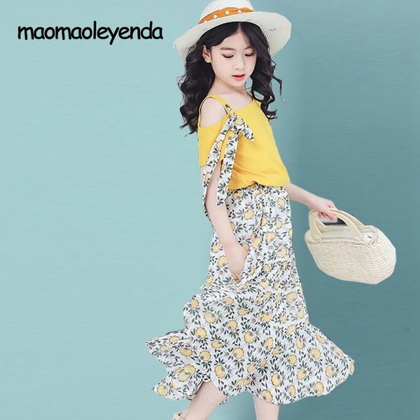 

new girls clothes sets summer girl bow t-shirt + tulle skirt suits kids princess dresses children clothing set 4-13year, White