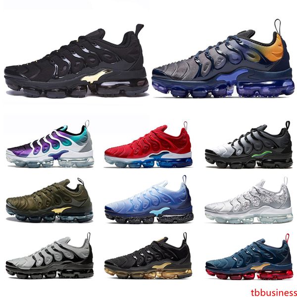 

tn plus men women running shoes chaussures triple white black gold grape hyper blue orange mens sneakers sports runners size 36-47 wholesale