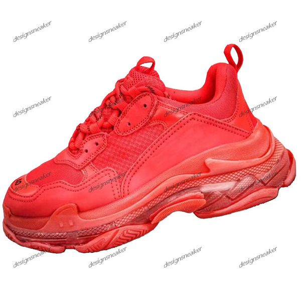 

designer triple s rainbow casual shoes men neon green triple s sneaker women leather casual shoes low lace-up casual flat shoes, Black