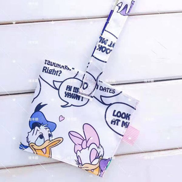 

stitch duck unicorn fashion portable canvas lunch bags cartoon water bottle cup bag tote warm storage women girls new, Blue;pink
