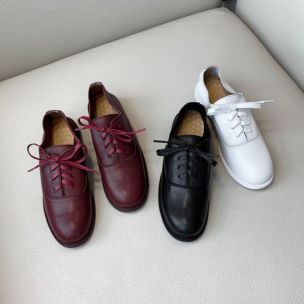 

2020 new spring shoes women's loafers genuine leather comfortable soft loafers women's casual shoes zapatos mujer, Black