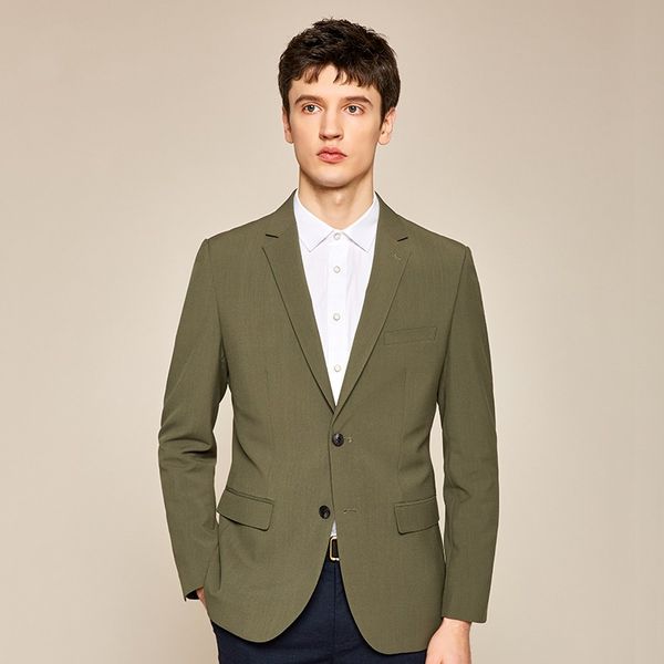 

olive green men wedding tuxedos notch lapel slim fit groom tuxedos new style dress men business dinner/darty suit(jacket+pants+tie) 1882, Black;gray