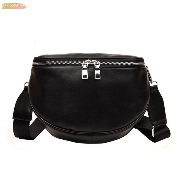 

fashion women pure color zipper messenger pu bag female shell leather shoulder bag chest bag for shopping yl