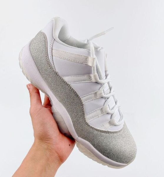 

2020 wmns 11s concord white grey shinny low meshes breathable shoes outdoor shoes women men shoes size 36-47