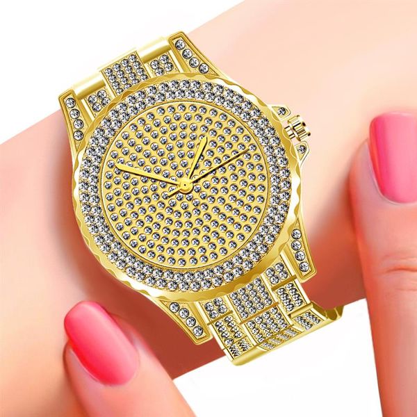 

bling bling diamond watch for women minimalism simple stainless steel quartz wristwatch ladies bracelet watches, Slivery;brown