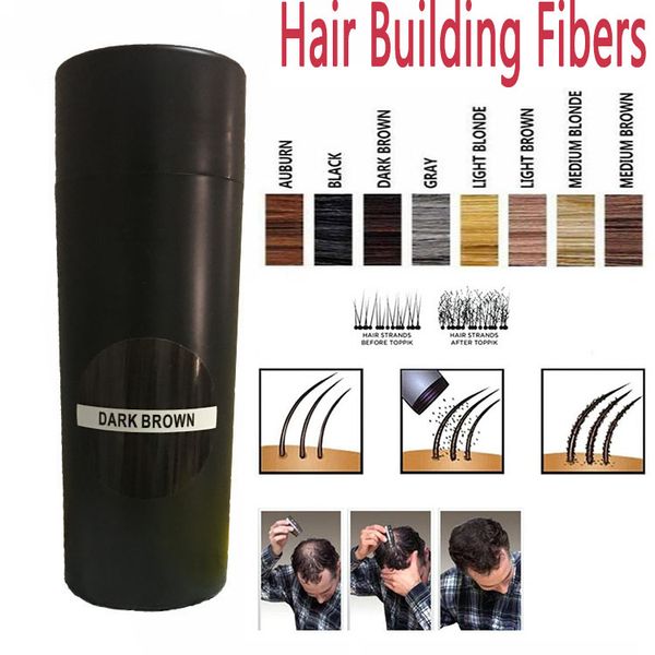 Top Hair Building Fibers With Hairline Optimizer Black Spray