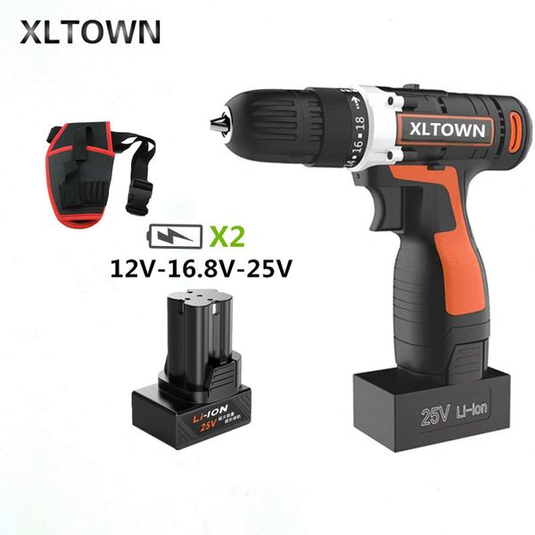 

xltown 25v electric drill multi-function electric screwdriver lithium rechargeable screwdriver household power tool