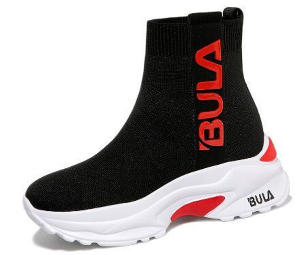 

2019 women speed stretch-knit heightshoes, Black;white