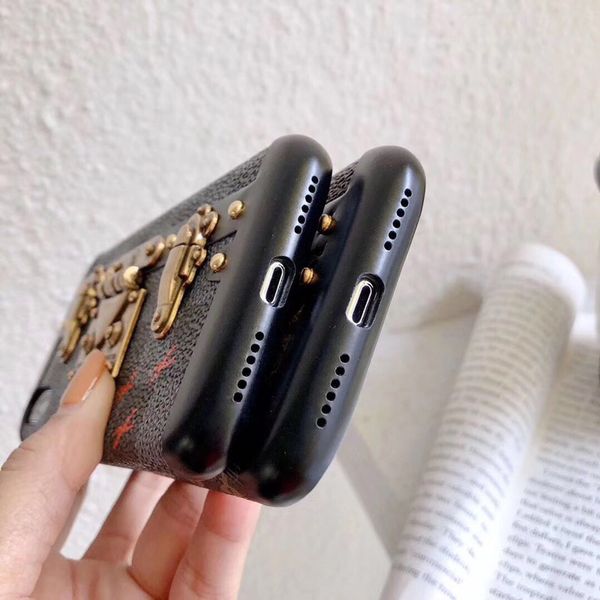 

with mobile phone bracket for iphone x 8 xr 7 8 plus iphone xs luxury designer phone cases leather iphone case