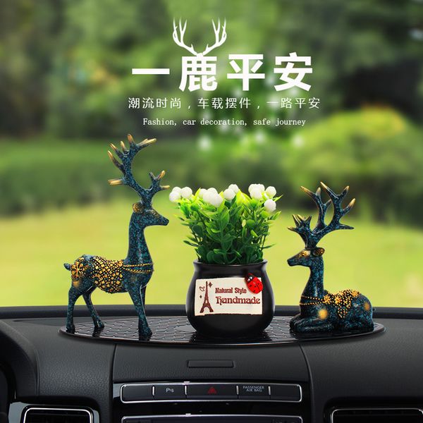 

high-grade non-skid cushion car decoration one journey safety deer creative lovely car interior ornaments home furnishings