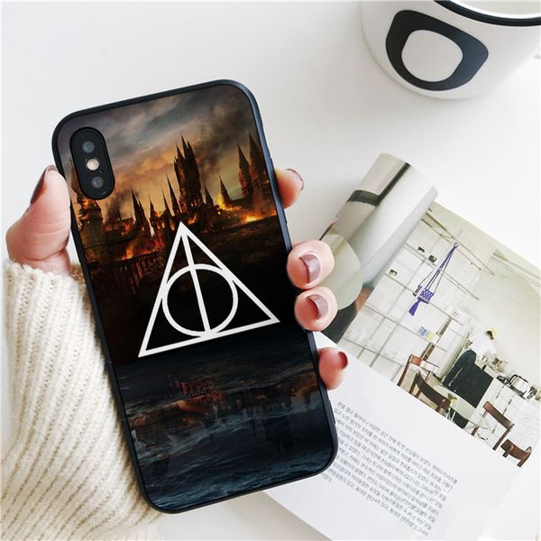 

coque harry potter fire cover for iphone 11 pro xs max xr case for iphone 8 7 6s plus 5s se 5 case soft silicone cover