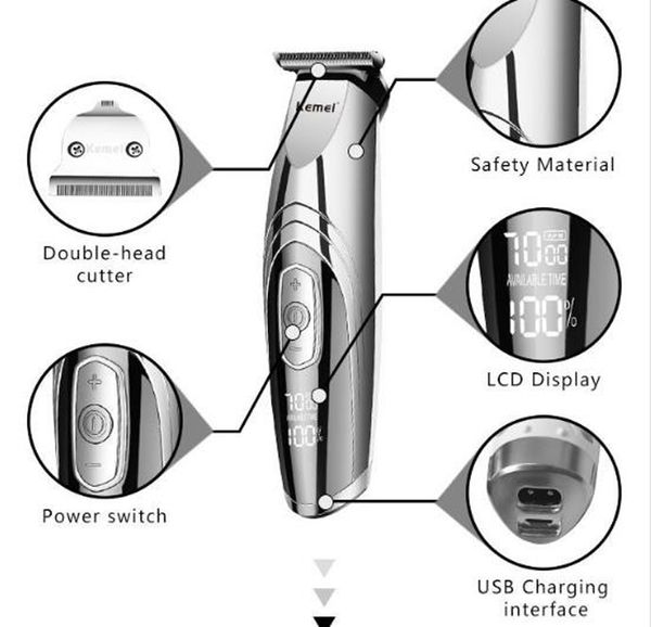

kemei km-2713 профессиональные цифровые механические машинки для стрижки волос аккумуляторный стрижка регулируемое лезвие bwkf ​​mmniu