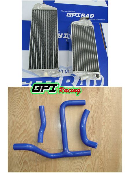 

for rmz250 rmz 250 aluminum radiator + blue y hose 2010 2011 2012 10 11 12
