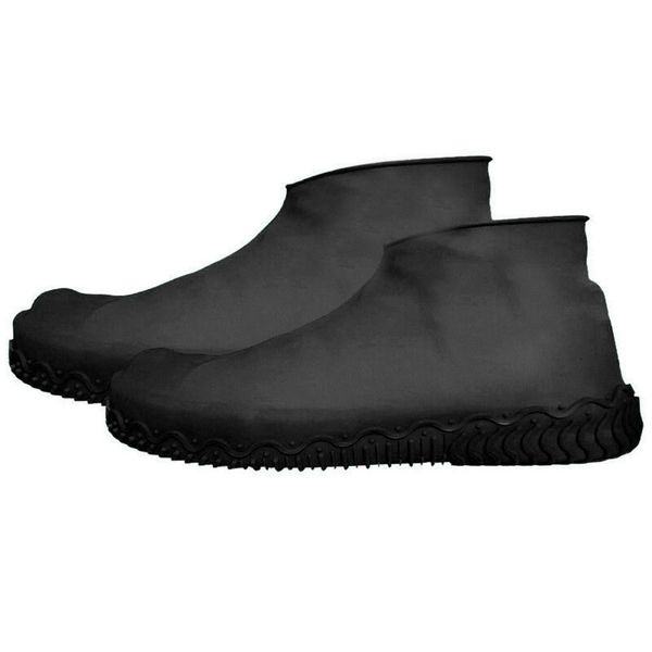 

waterproof shoe covers fashion rain boots women outdoor non-slip silicone shoe covers man reusable rubber boots