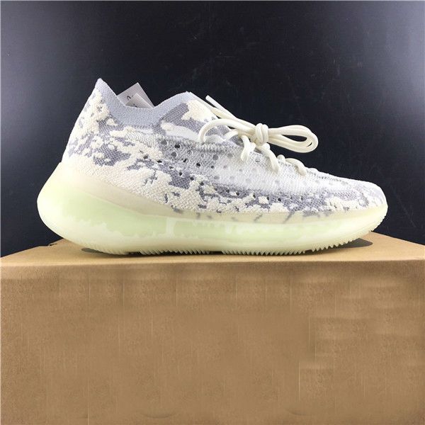 

aawith box kanye west дизайнерская обувь 380 чужеродные mist кроссовки мужчины женская мода дышащая кроссовки athletic повседневный кроссовк