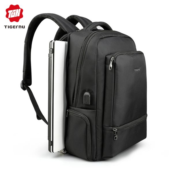 

tigernu 22l large lapbagpack waterproof anti theft men backpacks usb charge bussiness back pack for travel mochila masculina