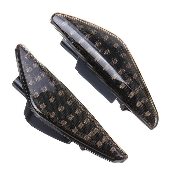 

2pcs car led dynamic side mark turn signal light flashing light for x5 e70 x6 e71 e72 x3 f25 black