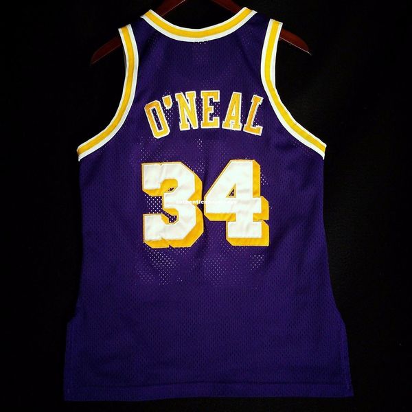 

100% stitched shaquille o'neal @50th champion wholesale jersey s - kobe mens vest size xs-6xl stitched basketball jerseys ncaa, Black;blue
