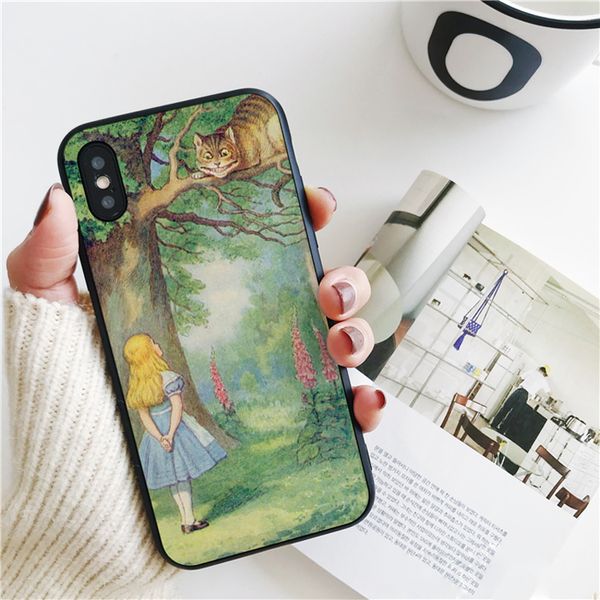 

fundas алиса в стране чудес обложка для iphone 11 pro xs max хг чехол для iphone 8 7 6s plus 5s se 5 case мягкий силиконовый чехол