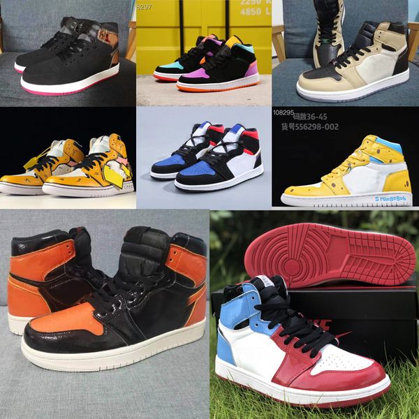 

низкий 1 высокий трэвиса скотта неустрашимый панда обсидиан мужская баскетбольная обувь racerl синий унк 1с чикаго запретили разводят носок