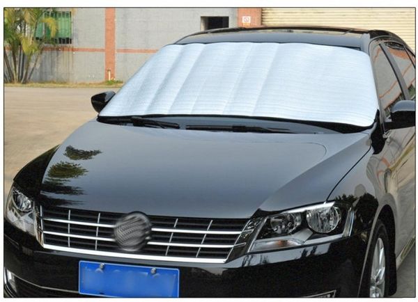 

portable car snow ice protector visor sun shade fornt rear windshield cover block shields car summer sunscreen dropshipping #35