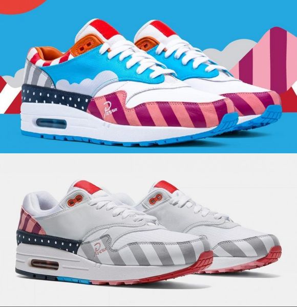 

2018 netherland designer piet parra x 1 white multi rainbow running shoes for men women craft mars yard ts sports sneakers size 36-45
