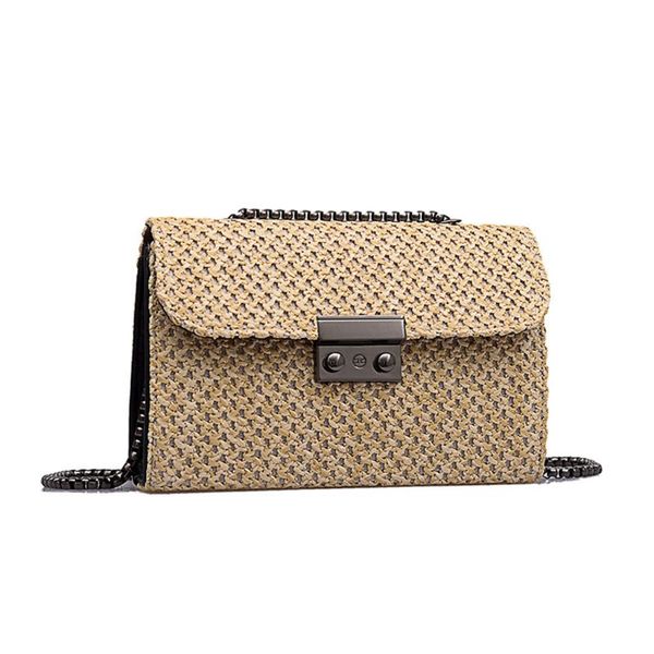

women summer rattan handbag shoulder lady crossbody straw straw bag tote messenger satchel purse l9be
