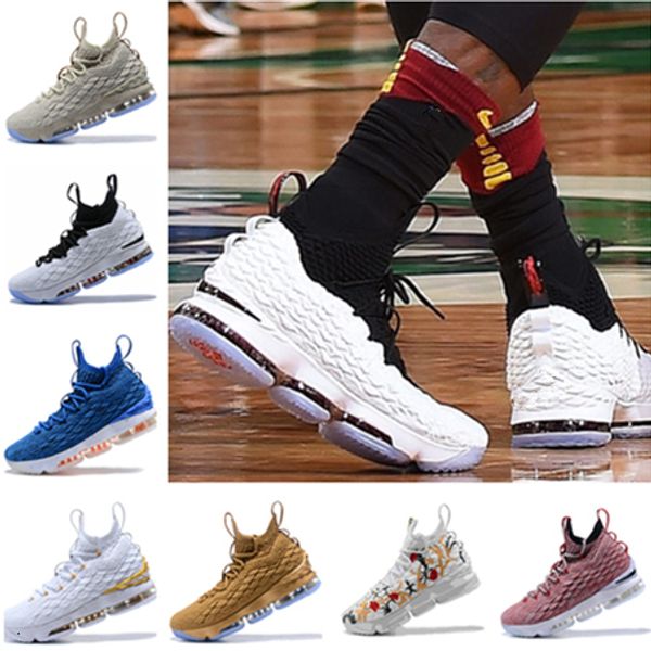 

xv 15 equality black white basketball shoes men 15s gold/championship mvp finals trainers designer sneakers running shoes size 7-12