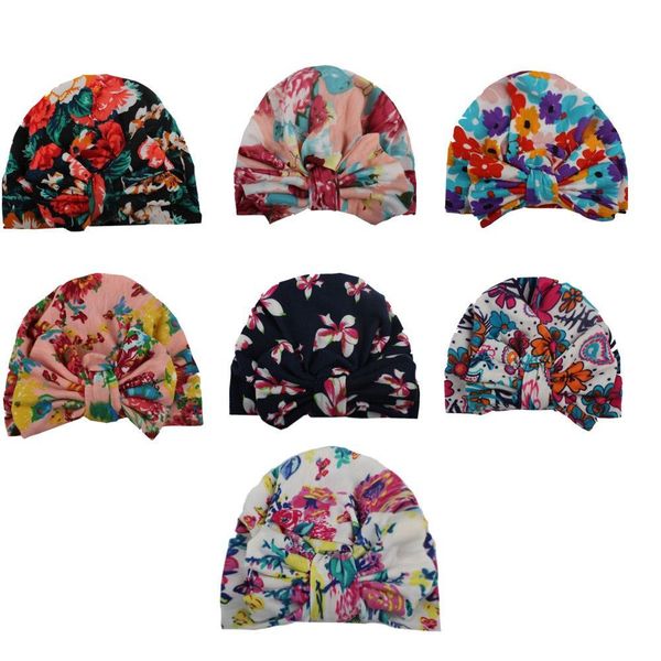 

children bohemian fashion hair accessories printed cross hair band baby print knot cross headband baby accessories, Yellow