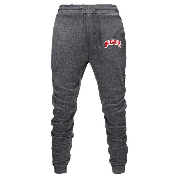

backwoods мужского sweatpants мода письмо printed jogger брюки 5 цветов упругих длинные брюки повседневный дышащий jogger, Black