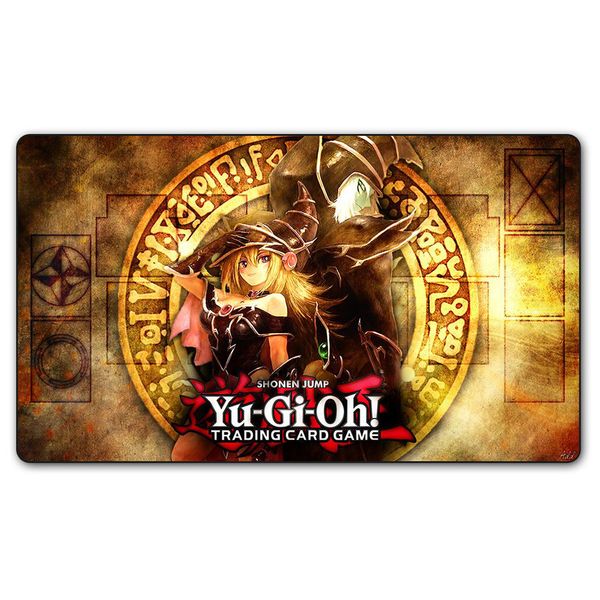 

yugioh shonen jump playmat настольные игры tcg карты играть коврик, пользовательские темный маг девушка yu-gi-oh дизайн ковер настольный игр
