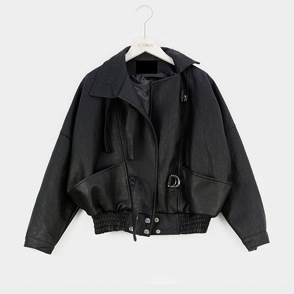 

korean style women casual female jackets turn-down collar long sleeve loose button up lady black beige red s m l autumn fashion