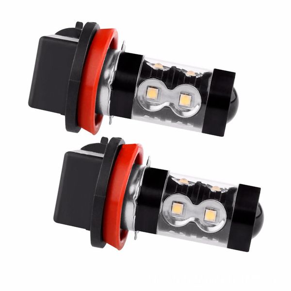 

2pcs led high power fog light h10 50w black car styling high front fog lamps bulds