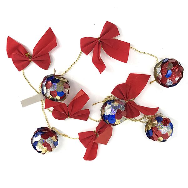 

1 pcs christmas bell ball christmas chain bells for decoration party decoration colorful