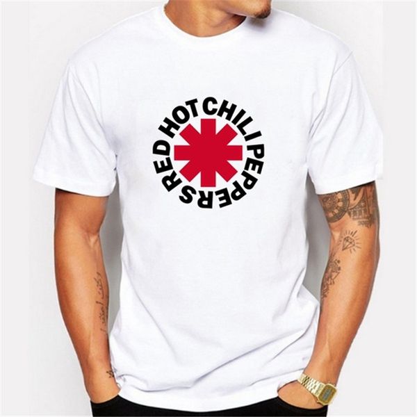 

mens fashion red chili peppers t-shirt 100% cotton casual crew neck mens designer t shirt short sleeve s-xxxl, White;black