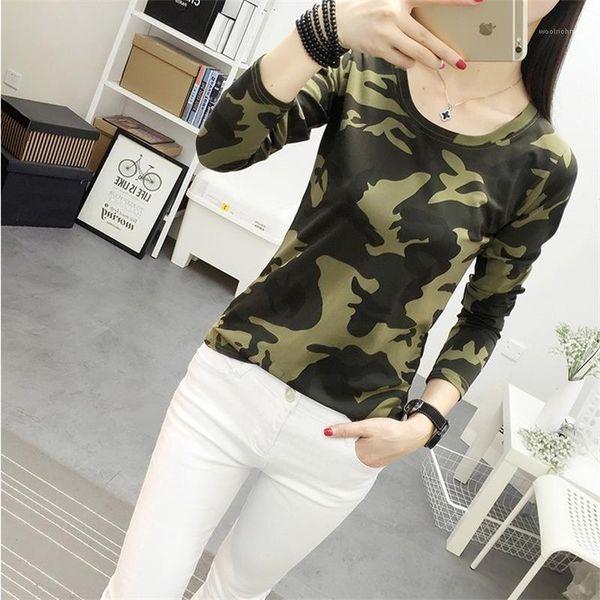 

sleeve o neck ladies camouflage fashion slim ladies t-shirt designers womens tshirts summer casual short, White
