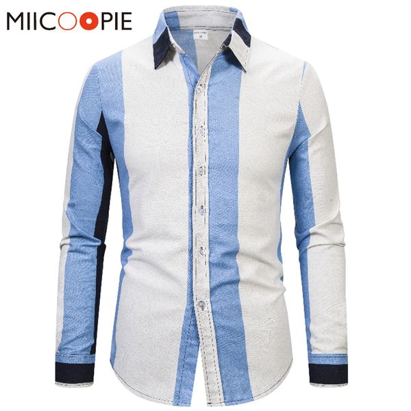 

fashion business shirts male linen long sleeves slim fit chemise homme button down men shirt dress streetwear, White;black