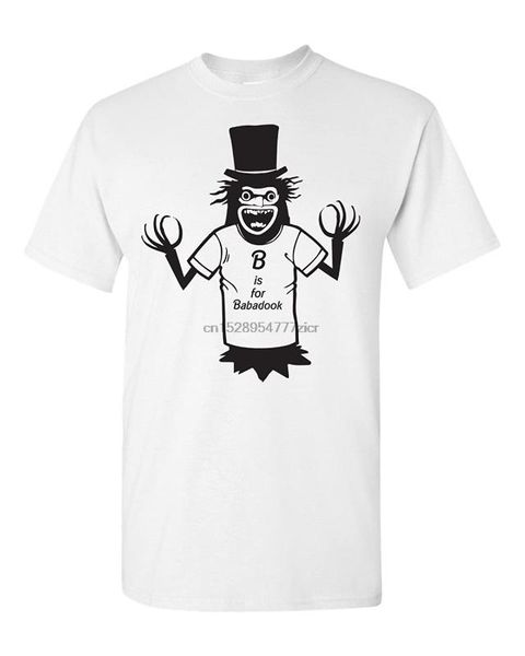 

b is for babadook men's t-shirt, White;black
