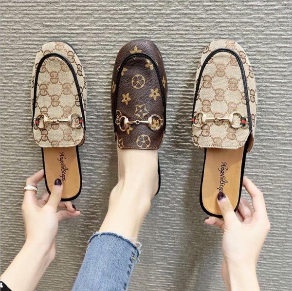 

2020 fashion women's sandals slippers for women luxury designer flower printed beach flip flops slipper quality, Silver