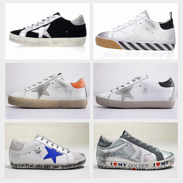 

and white golden pink superstar shoes goose leather sneakers low men and women sport kids casual shoes flats tennis, Black;red