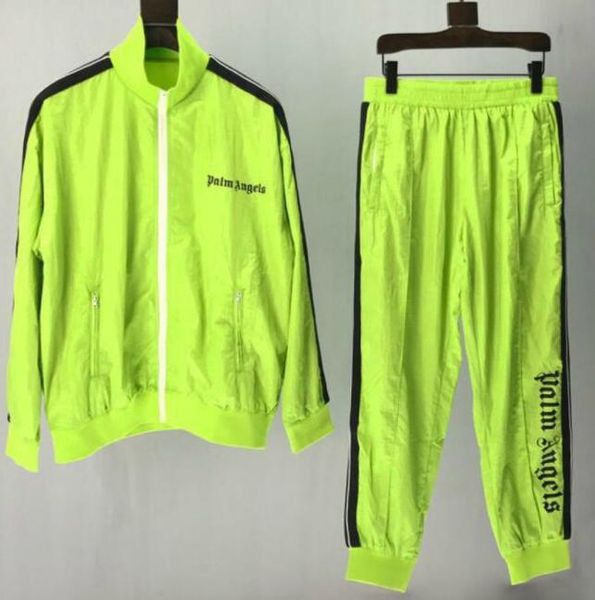 

fashion designer tracksuits with palm angels letters brand outwear for men track suit spring autumn men suits luxury clothing, Gray