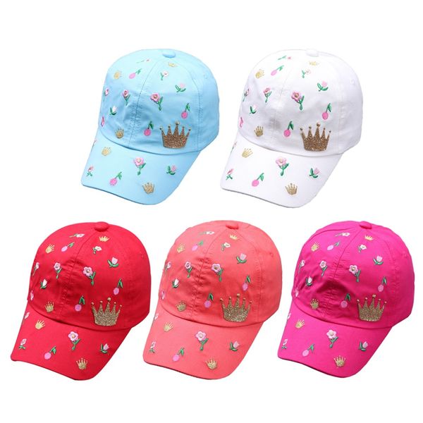 

fashion floral pattern caps baby hat children baseball caps for boys girls sun hip hop spring summer autumn hat for 0-2y, Yellow