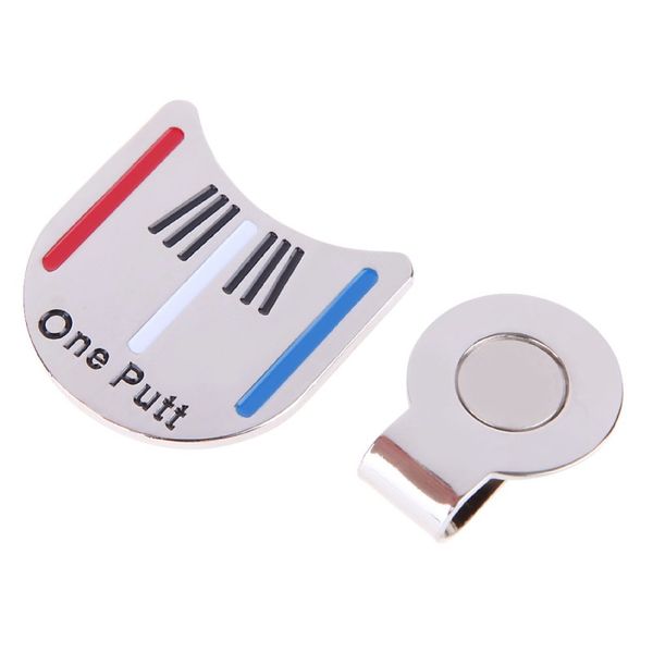 

golf cap clip marker with golf cap clip ball aiming marker alloy professional training kits magnet chrome coating