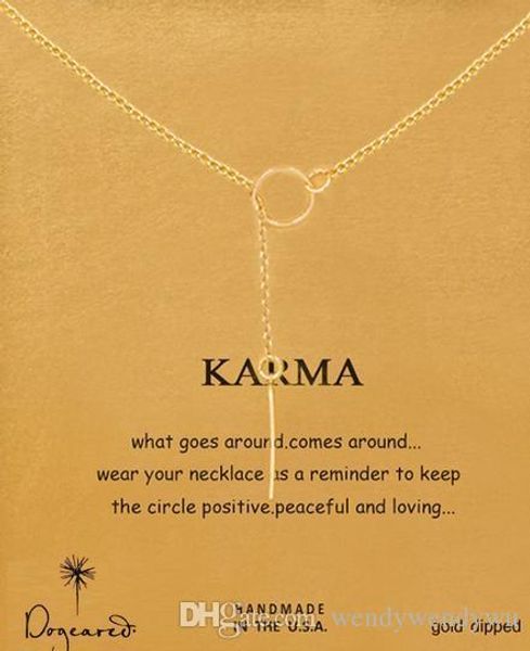 

dogeared ожерелье с кругом кулон (карма), благородный и тонкий, не исчезают, бесплатная доставка и высокое качество, Silver