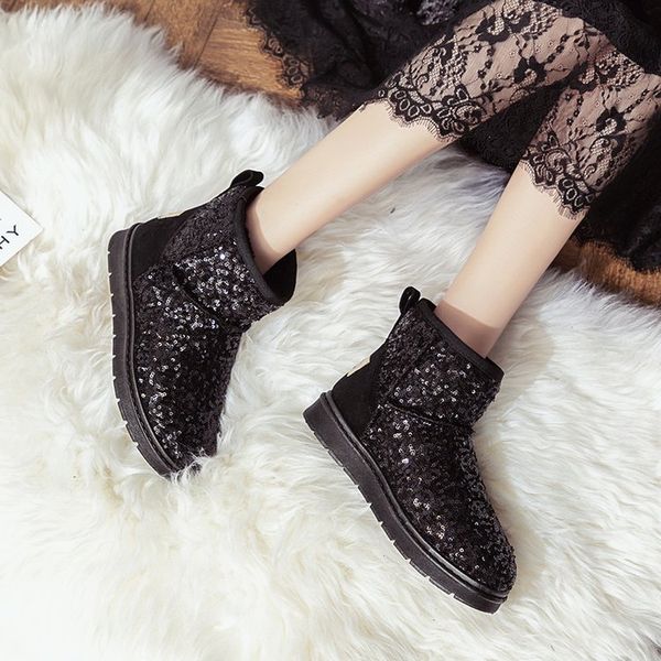 

cuculus wholesale australia classic women snow boots women cow suede winter classic boots, Black