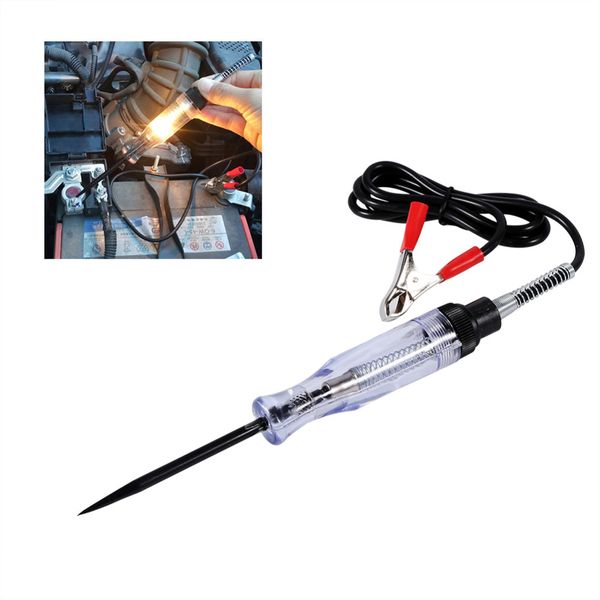 

авто 6v 12v 24v dc автовозы напряжение тестер цепь автомобиль тест voltmet long probe pen light bulb automobile средство обслуживание