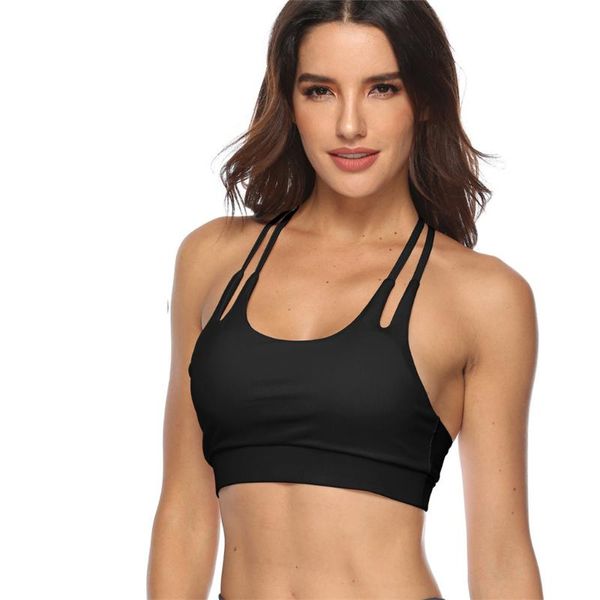 

для женщин фитнес спорт йога push up bra бюстгальтер бег crop top vest stretch бюстгальтеры shaper sujetador депортиво mujer # 25, White;black